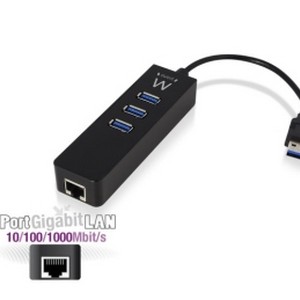 Hub 3 Porte USB 3.1 Tipo C + LAN 10/100/1000